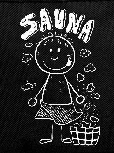Dampf Sauna Strichmännchen