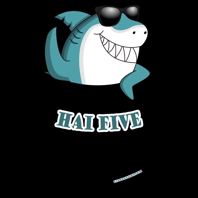 Haifisch High Five: HAI FIVE! - Brusttasche