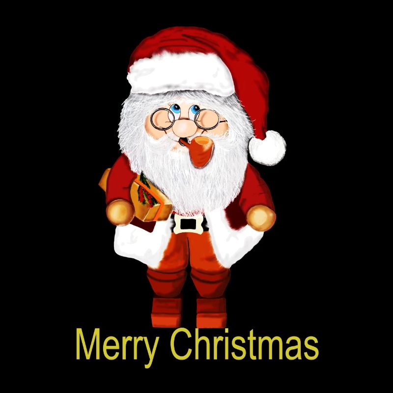 Santa Claus with gift package