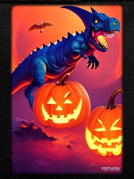 Halloween Dinosaur Pumpkin