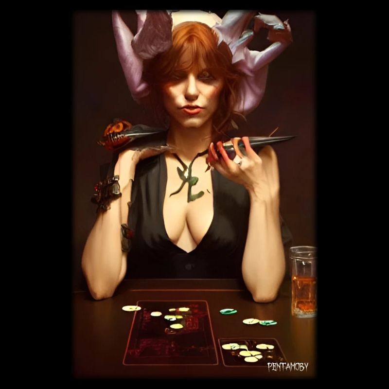 Witch Zombie Monster Halloween Poker