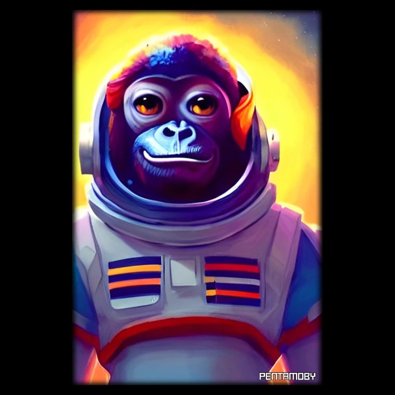 Monkey Animal Astronaute Espace Univers 5
