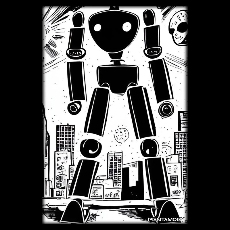 Robot Comic Future Cyborg Machine Technology