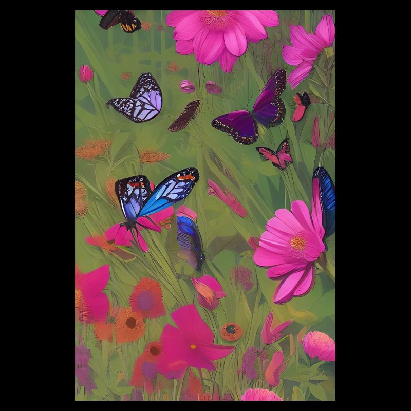 Flowers and Butterfly