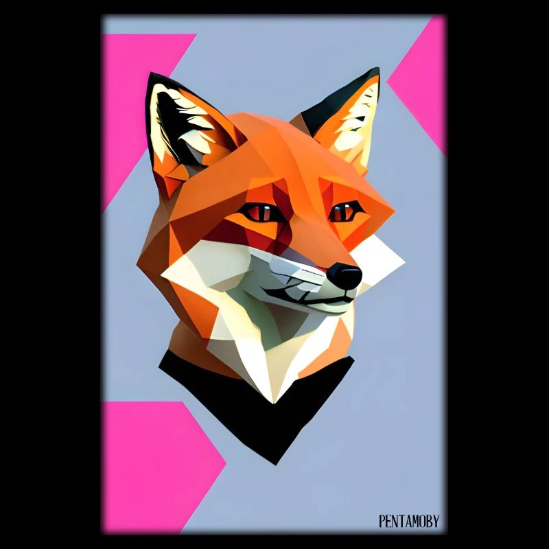 Fuchs Polygon Waldbewohner Waldtier Wildnis Tier