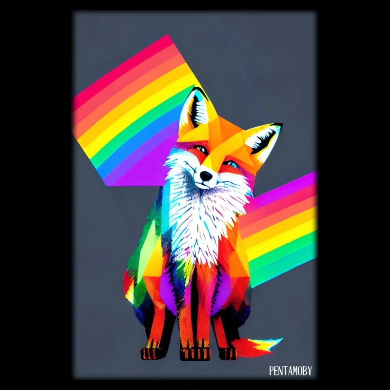 Fuchs Polygon Waldbewohner Waldtier Wildnis Tier