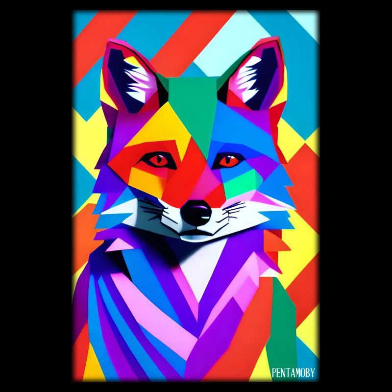 Fuchs Polygon Waldbewohner Waldtier Wildnis Tier