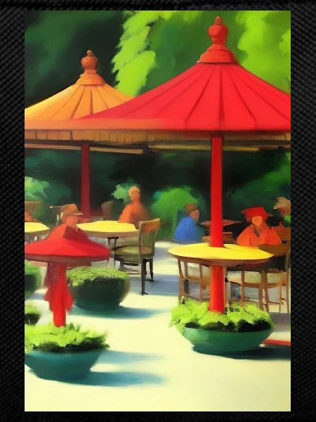 Outdoor Asian Cafe