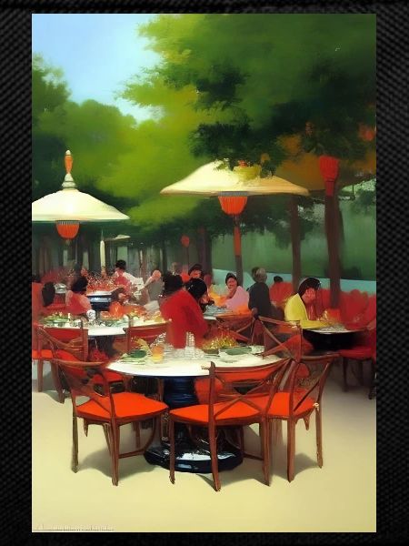 Outdoor Asian Cafe