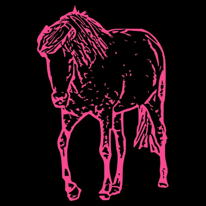 Horse pink pink
