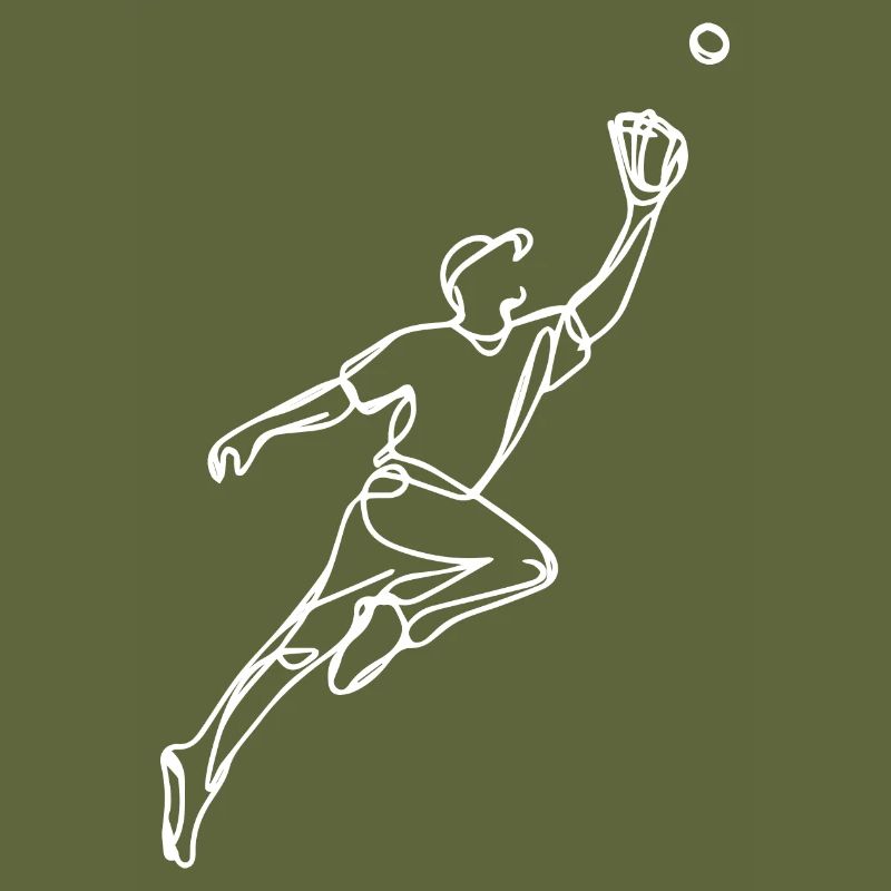 Baseball player drawing