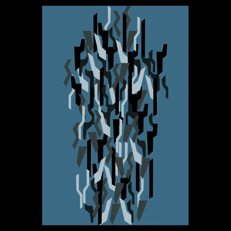 Camouflage Art Blue Gaming