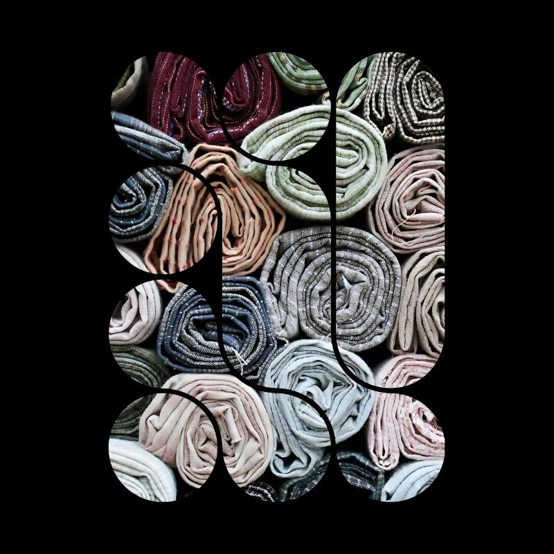 Ästhetische Harmonie der Stoffe