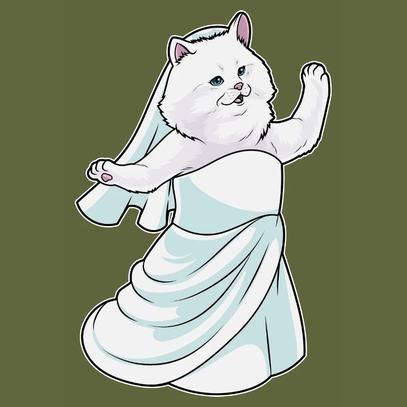 Robe de mariée perse chat de mariée