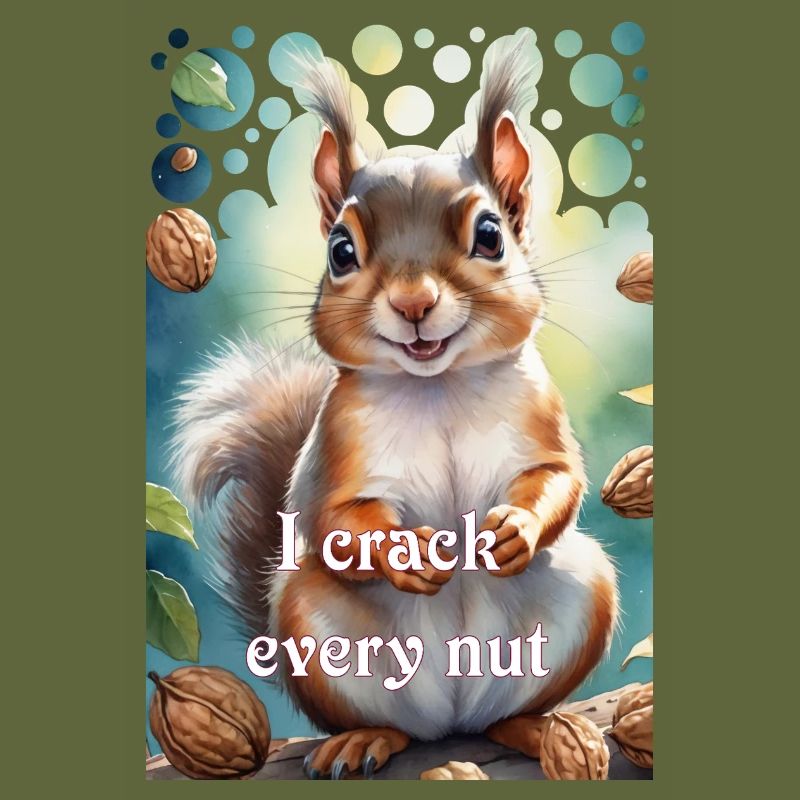 Clever squirrel I crack every nut