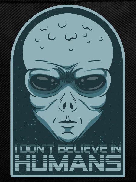 Cosmic Alien with Sunglasses and Moon