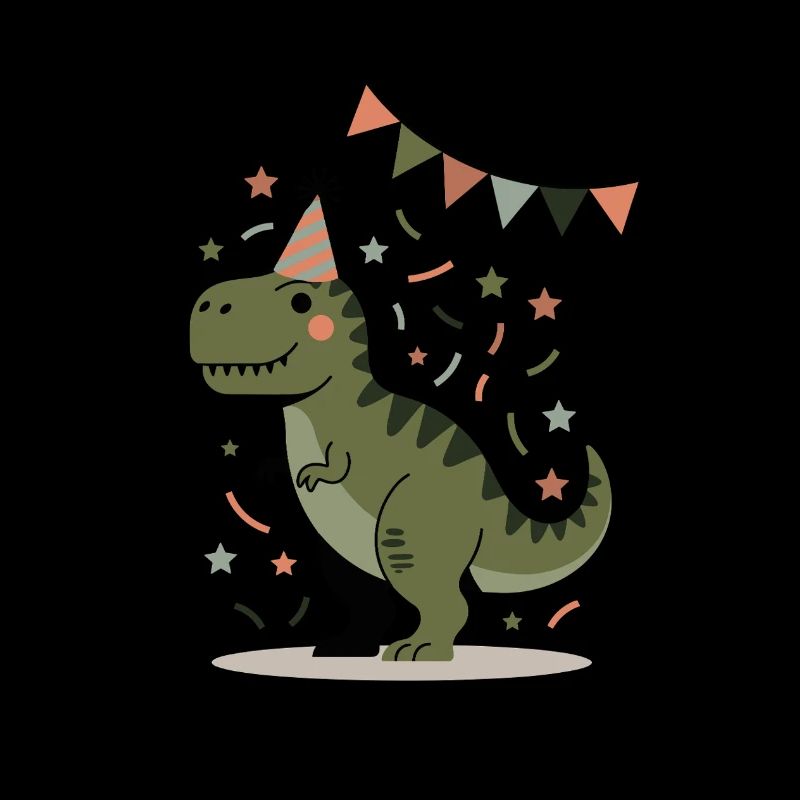 Dino Geburtstag Party T-Rex Design Kinder