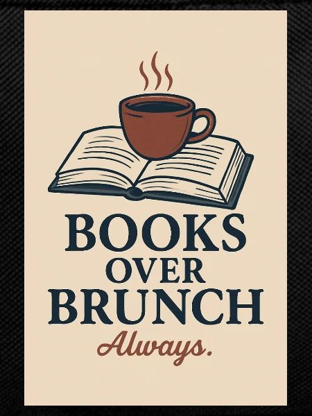 Coffee and books motif