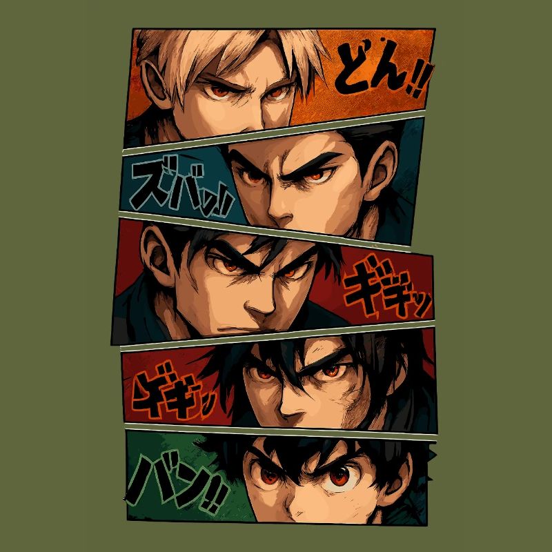 Intensive Anime Silhouettes - Squad