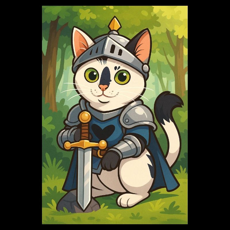 Katzenritter im Fantasy-Look