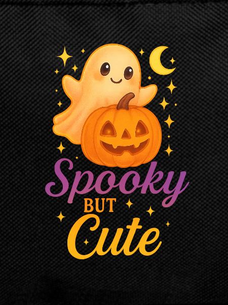 Cute Halloween Ghost with Pumpkin