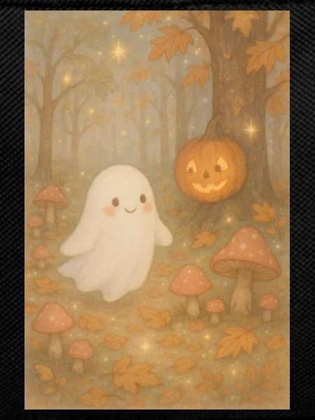 Halloween Herbst Geist im Wald