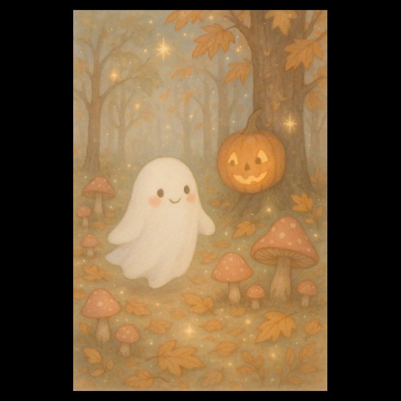 Halloween Herbst Geist im Wald
