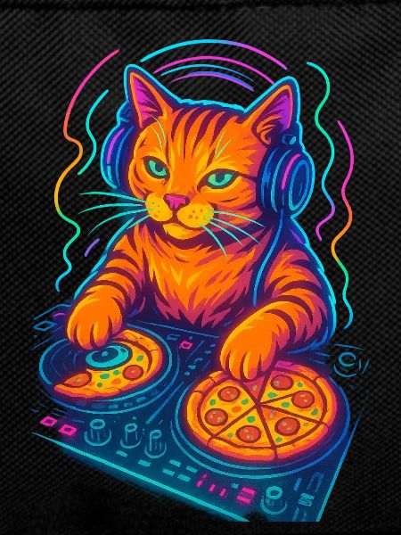 Néon DJ Cat Design