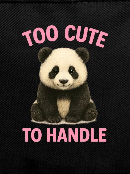Niedlicher Panda mit Spruch