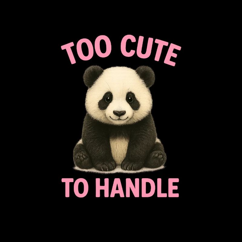 Niedlicher Panda mit Spruch