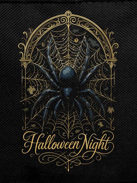 Halloween Night Spider - Golden Web Arachnid