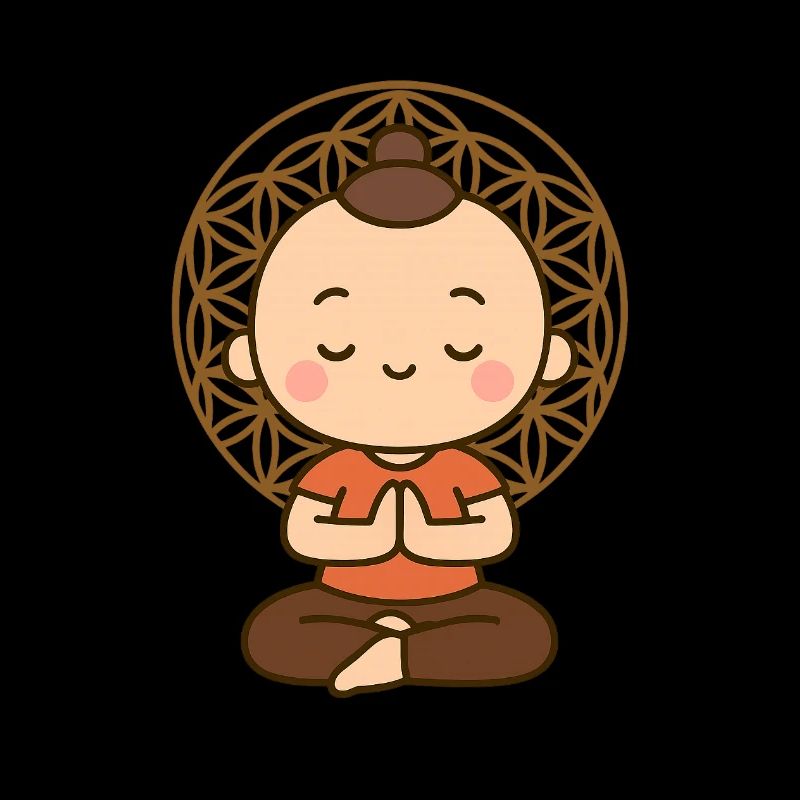 Meditation vor Lebensblume 