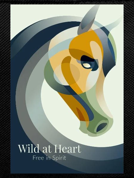 Modern Abstract Horse Poster