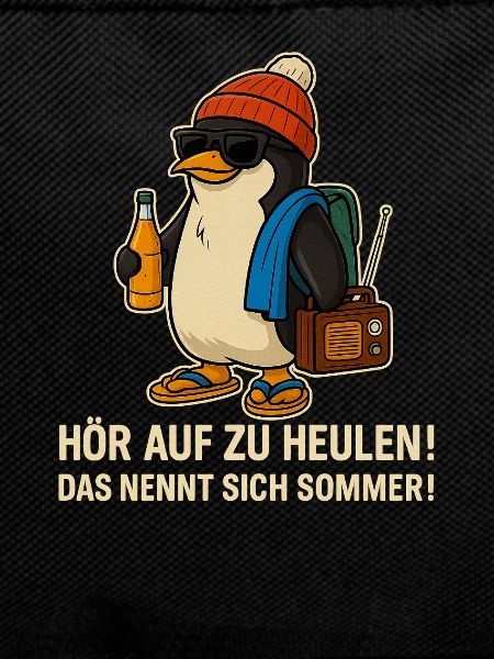 Summer penguin with sunglasses