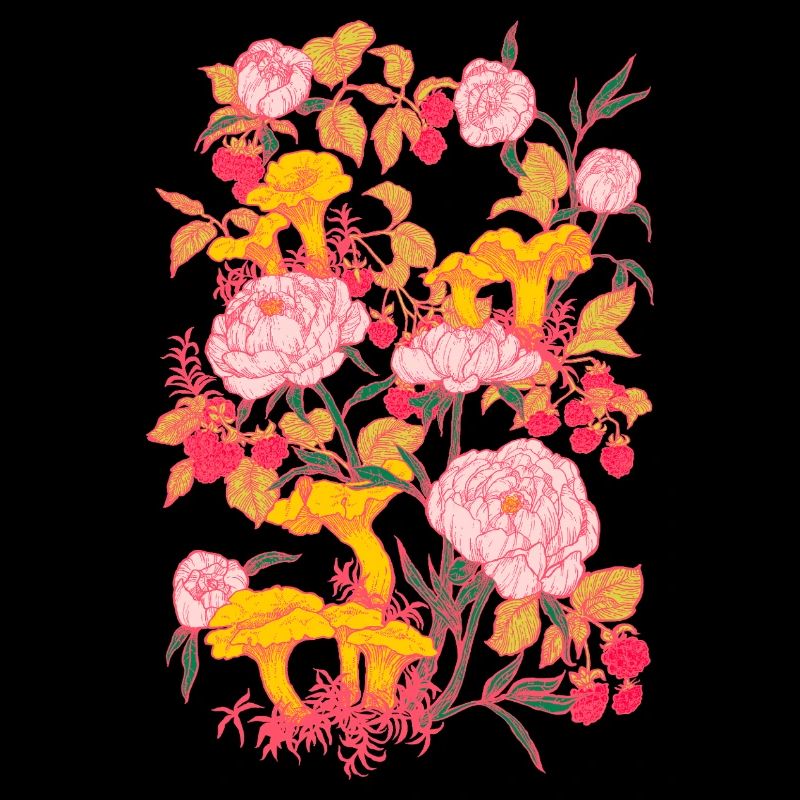 PEONIES AND CHANTERELLES