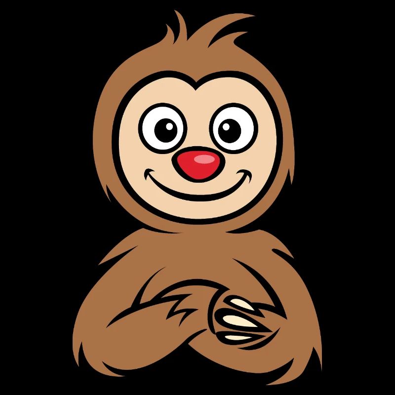 Merry Christmas Sloth Cartoon