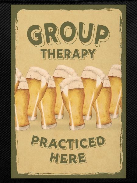 Group Therapy – Lustiges Bier-Poster