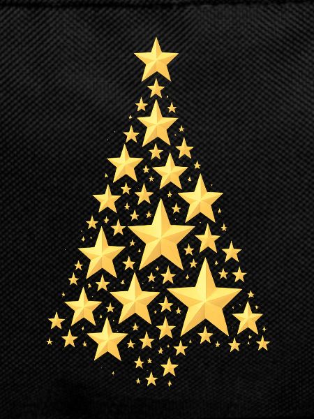 Golden Starry Christmas Tree