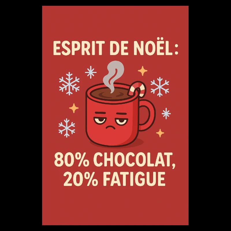 Christmas – 80% chocolate 20% fatigue – Design
