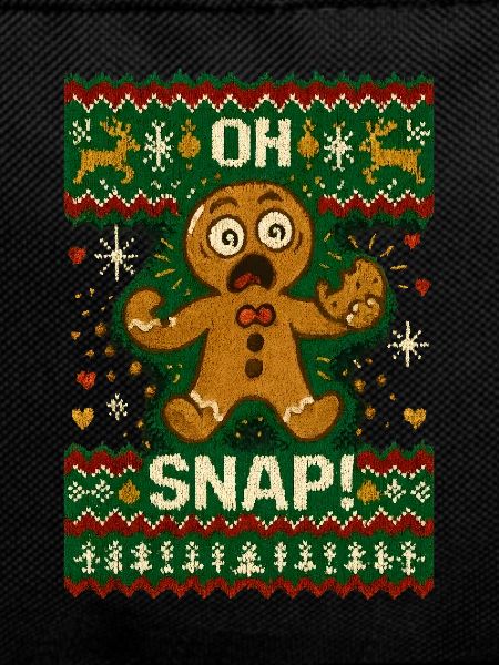 Oh Snap Gingerbread Man Ugly Christmas