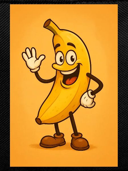 Live Banana Mascot