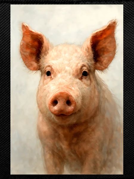 Charme Cochon à l’Aquarelle