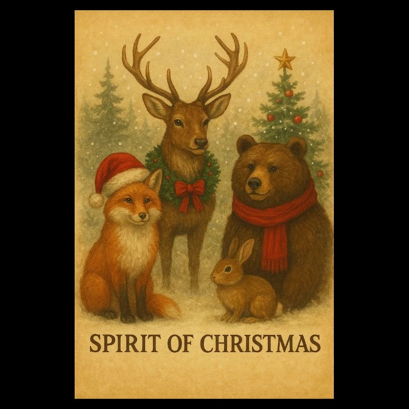 Christmas friends: Deer, Fox and Bear