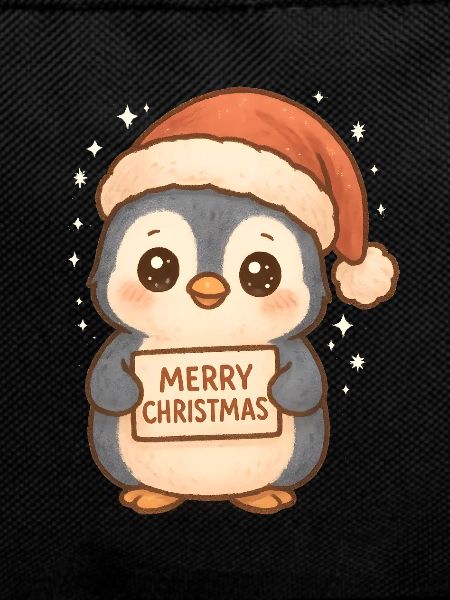 Snow Penguin Christmas Greeting