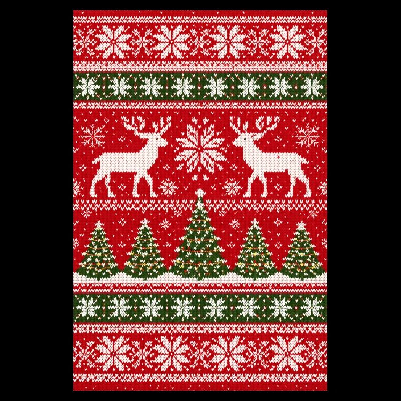 Winter Reindeer Knitting Pattern