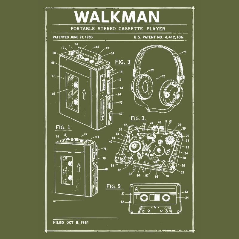Walkman Blueprint Schematic