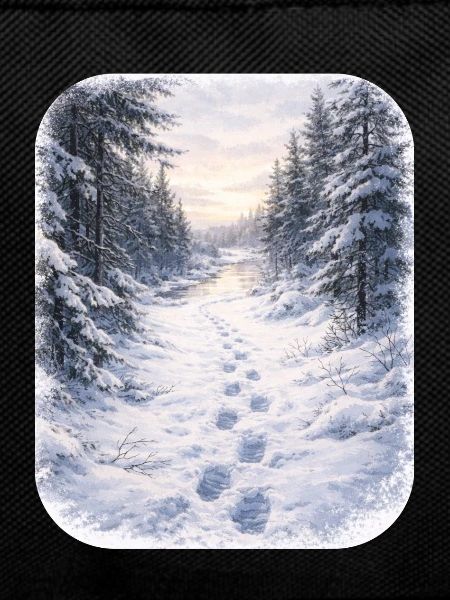 Winter Forest Path Morgenschein