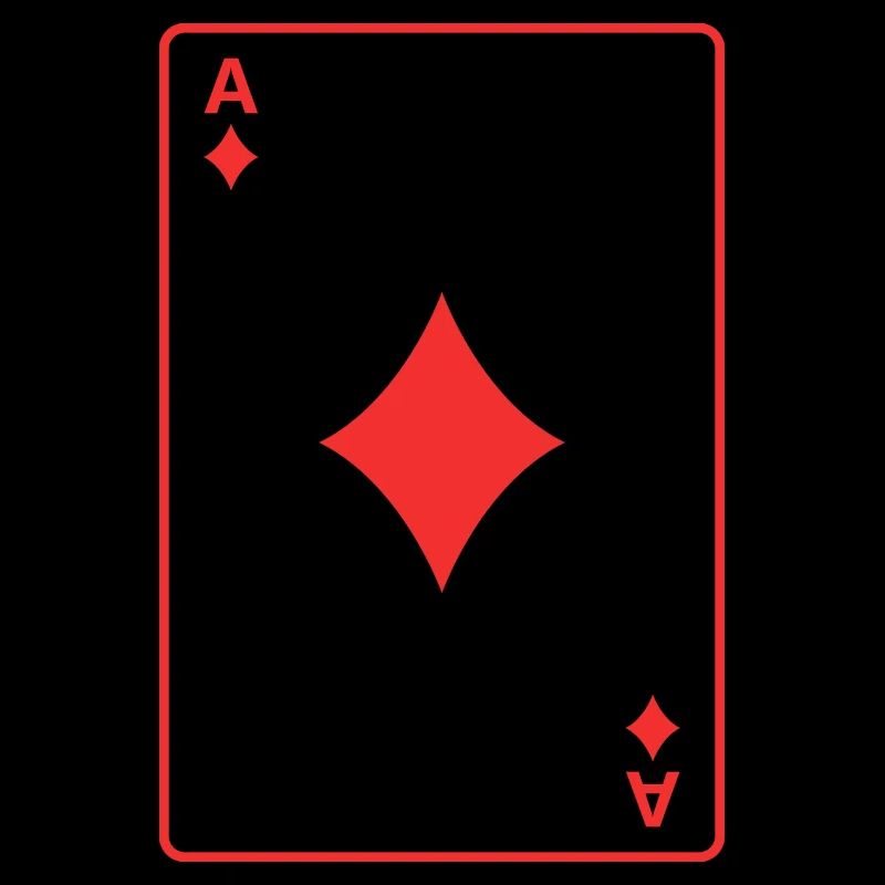 Rotes Karo-Ass
