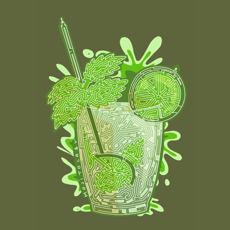Labyrinth Mojito (white outline)