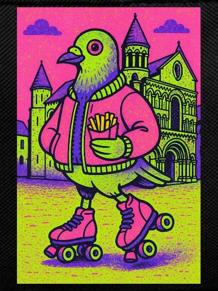 Neon_Pigeon_Roller-skater_2